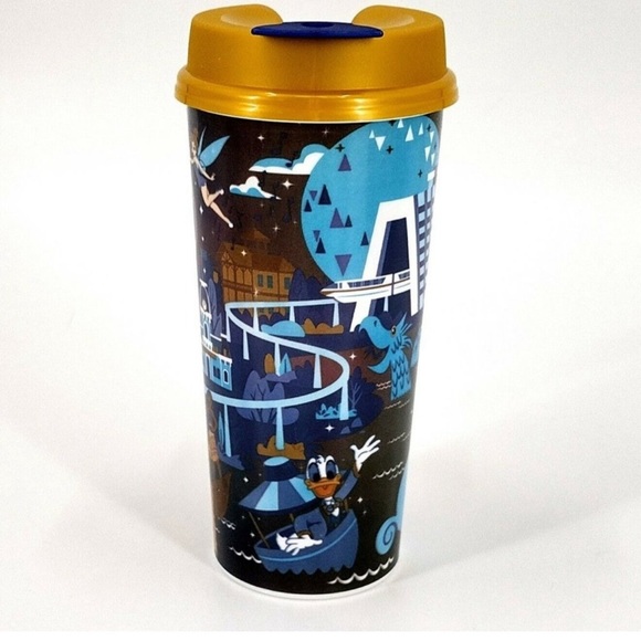SOLD - Disneys 50th anniversary mug with gold lid - Picture 2 of 3